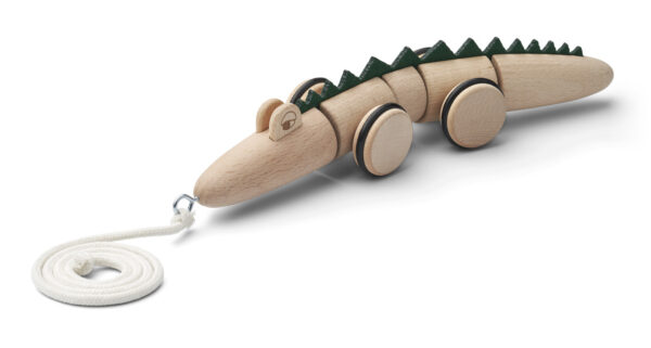 Liewood jouet en bois à tirer enfants bébés cadeaux accessoires animaux crocodile le béguin de Charlie concept store tours Indre et Loire jeux anniversaire garçon fille