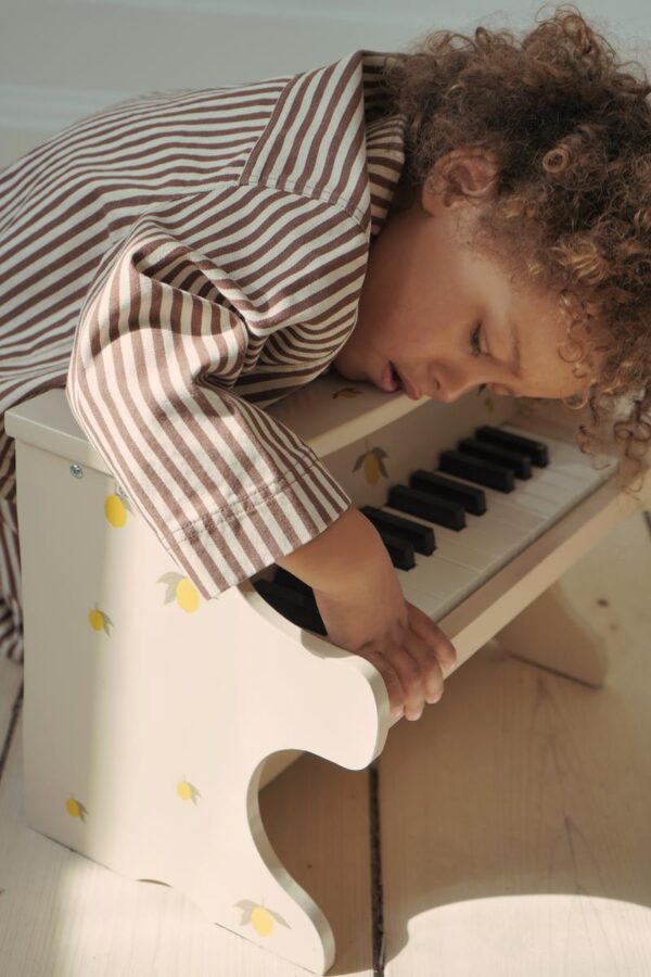 Piano konges slojd vilac enfants cadeau Noel citron cerises jouet imitation éveil musique tours concept store anniversaire
