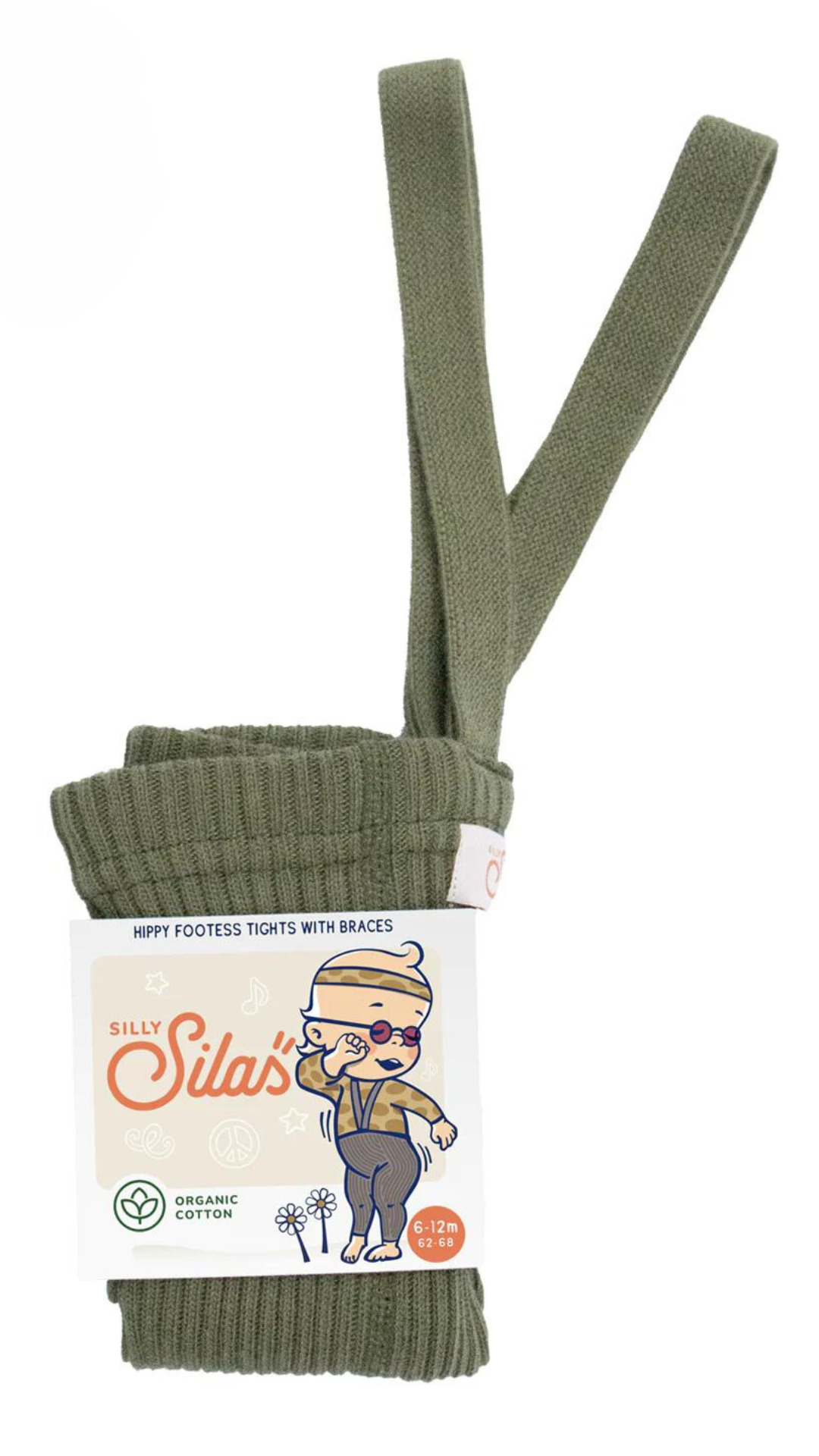 collant a bretelles olive le beguin de charlie sans pieds Collant sans pied bretelles le béguin de Charlie concept store enfants bebe hiver bas sous vêtements olive