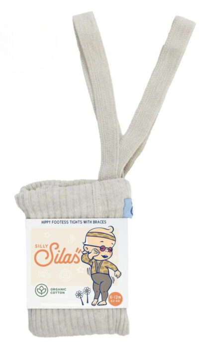 Collant sans pied bretelles le béguin de Charlie concept store enfants bebe hiver bas sous vêtements cream blend