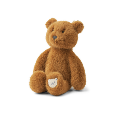 petite peluche ours douce à offrir en cadeau de naissance disponible chez le béguin de Charlie, Tours