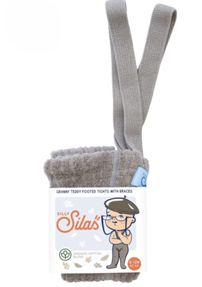 collant avec pieds granny grey mode pour bebe et enfant avec bretelles Silly Silas, le béguin de Charlie, Tours
