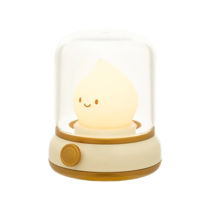 flemme-veilleuse-blanche-mary's-le-beguin-de-charlie veilleuse pour bébés et enfants en forme de flamme avec possibilité de régler l'intensité de la lumièreère lampe rechargeable et nomade de la marque Mary's chez le béguin de Charlie à Tours