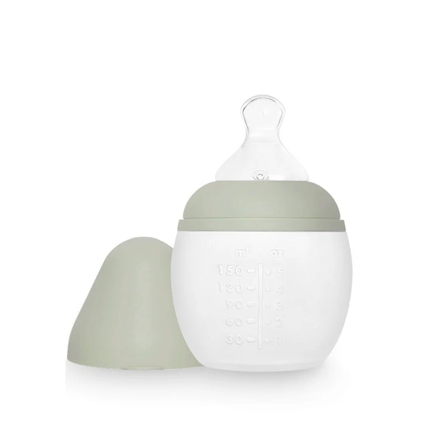 biberon-anti-colique-150ml-sage-elhee-le-beguin-de-charlie.jpg biberon anti colique pour bébés en forme du sein de la maman pour une transition facile de la marque Elhée chez le béguin de Charlie à Tours