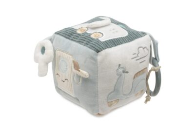cube d'éveil jouet pour bébés et petits enfants - cadeau de naissance - sur le thème des voitures - marque Jollein -disponible ne ligne et en boutique chez Le béguin de Charlie à Tours