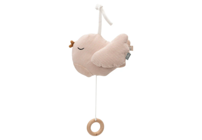 peluche musicale oiseau rose - pour bébés et enfants pour dormir - de la marque Jollein - disponible en ligne et en boutique chez Le béguin de Charlie à Tours