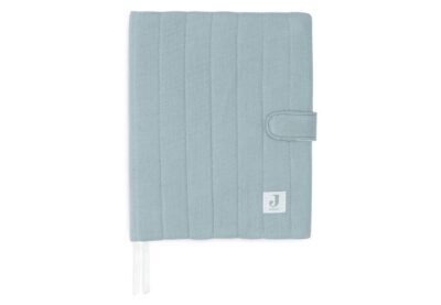 protege carnet de santé en coton couleur sea green bleu pour bébés, enfants et toute la famille - idée de cadeau de naissance de la marque Jollein - disponible en ligne et en boutique chez Le béguin de Charlie à Tours