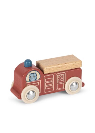 petit camion de pompiers en bois - jouets en bois pour enfants - de la marque Konges Slojd - disponible en ligne et en boutique chez Le béguin de Charlie à Tours