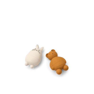 jouets de bain pour enfants en silicone duncan couleur Sandy - animaux pour bébés et enfants pour jouer dans le bain de la marque Liewood - disponible en ligne et en boutique chez Le béguin de Charlie à Tours