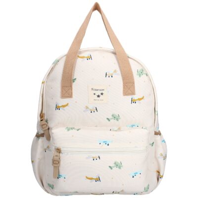 sac a dos motif petits avions pour la rentrée scolaire des enfants - accessoire école de la marque Kidzroom - disponible en ligne et en boutique chez Le béguin de Charlie à Tours