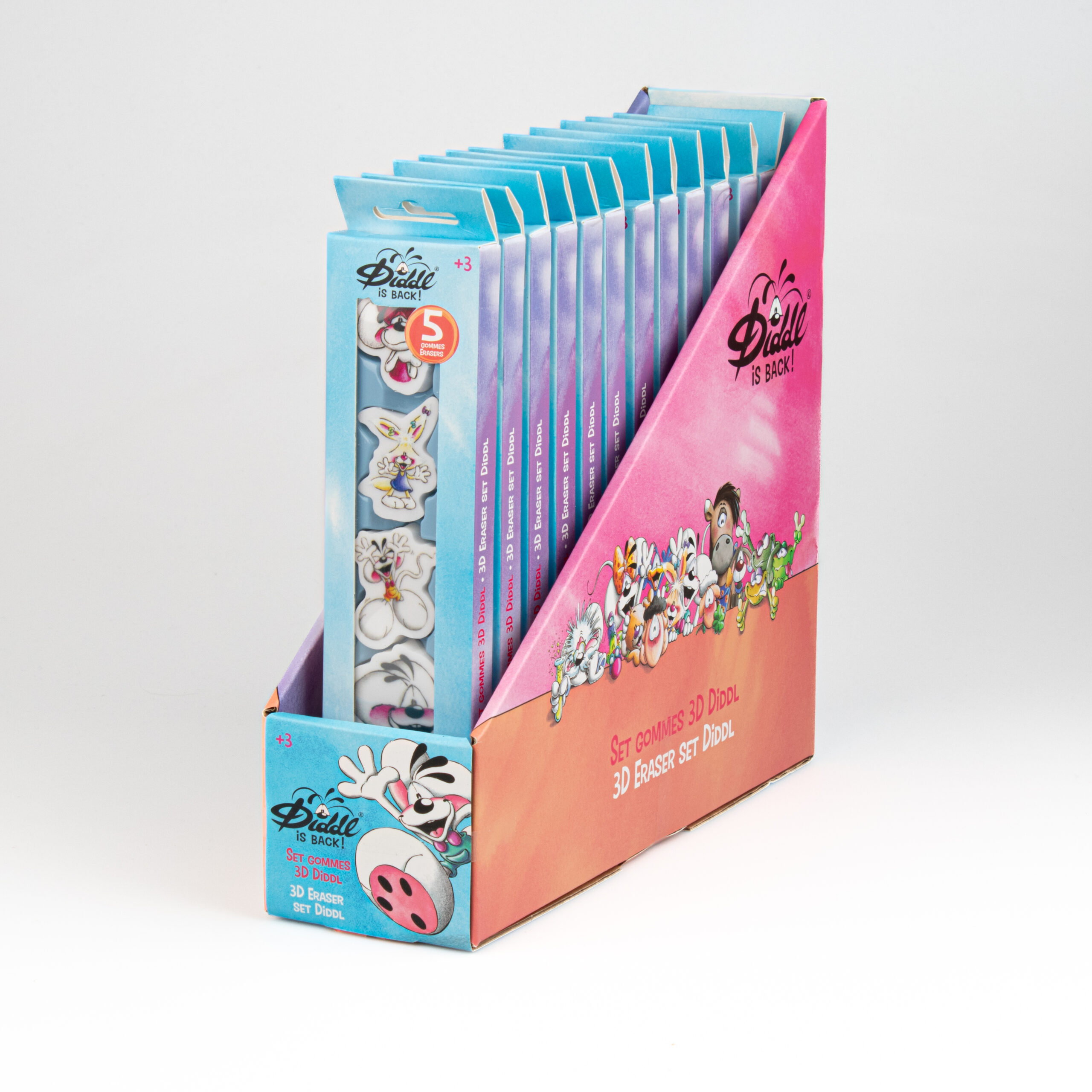 DID10012 gommes pour enfants et adultes en forme de tête de Diddl - de la marque Diddl - disponible en ligne et en boutique chez Le béguin de Charlie à Tours