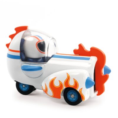 Astro rocket - petite voiture de la collection Crazy Motors de la marque Djeco - jouets et collection pour bébés et enfants - disponible en ligne et en boutique chez Le béguin de Charlie à Tours