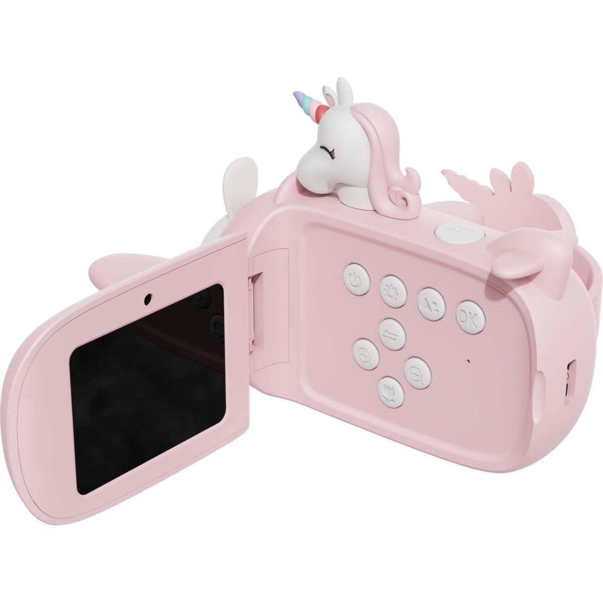 camera-enfants-licorne-the-zoofamily-le-beguin-de-charlie écran de camera licorne pour enfants - idée cadeau - camera photo et video - de la marque The zoofamily - disponible en ligne et en boutique chez Me béguin de Charlie à Tours