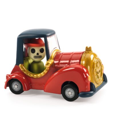Red skull - petite voiture de la collection Crazy Motors de la marque Djeco - jouets et collection pour bébés et enfants - disponible en ligne et en boutique chez Le béguin de Charlie à Tours