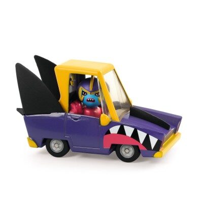 Shark N'go - petite voiture de la collection Crazy Motors de la marque Djeco - jouets et collection pour bébés et enfants - disponible en ligne et en boutique chez Le béguin de Charlie à Tours