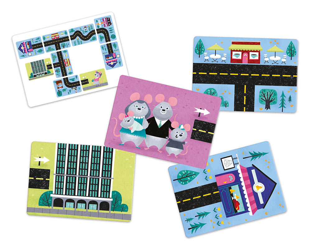 jeu-de-souris-ville-cartes-auzou-le-beguin-de-charlie jeu de carte "mon jeu de souris ville" - jeu de société - jeu enfant et famille - de la marque Auzou - disponible en ligne et en boutique chez Le béguin de Charlie à Tours