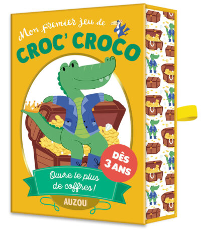 jeu de cartes / mon premier croc'croco - jeu de cartes enfants à faire en famille - jeu de société de la marque Auzou - disponible en ligne et en boutique chez Le béguin de Charlie à Tours