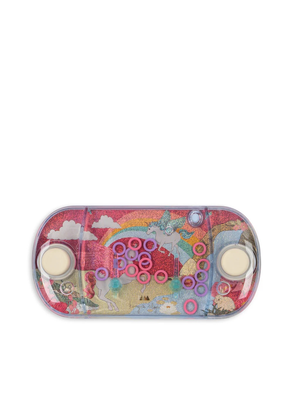 game-boy-eau-licorne-konges-slojd-le-beguin-de-charlie game boy à eau pour enfant motif Licorne de la marque Konges Slojd chez Le béguin de Charlie