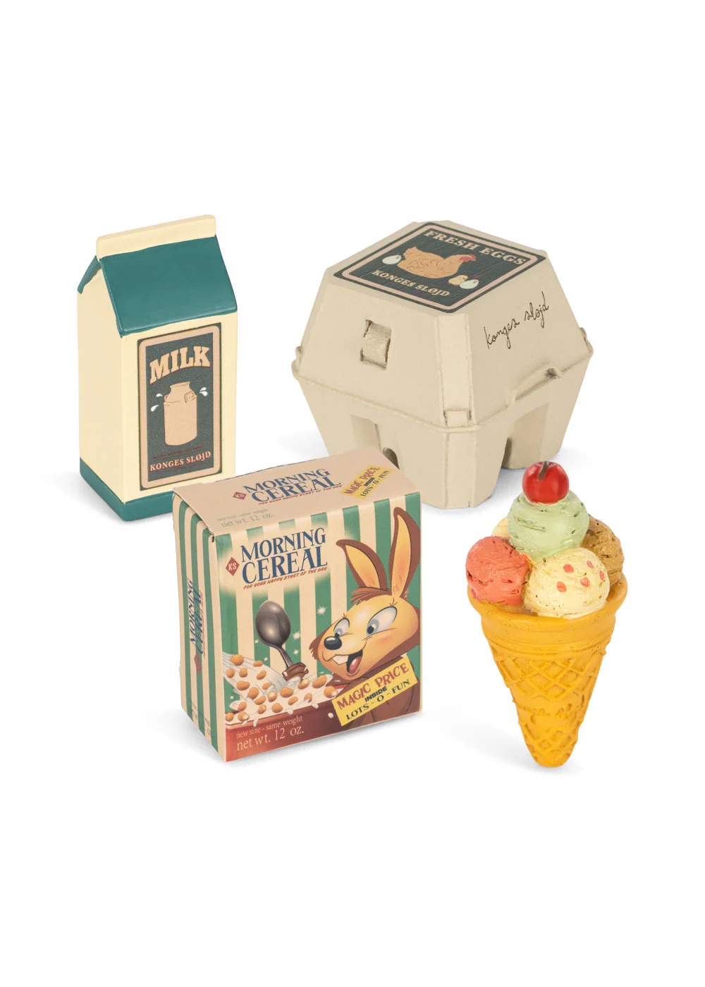 jouet-courses-enfant-konges-slojd-le-beguin-de-charlie aliment pour jouet enfant caddie de courses de la marque Konges Slojd