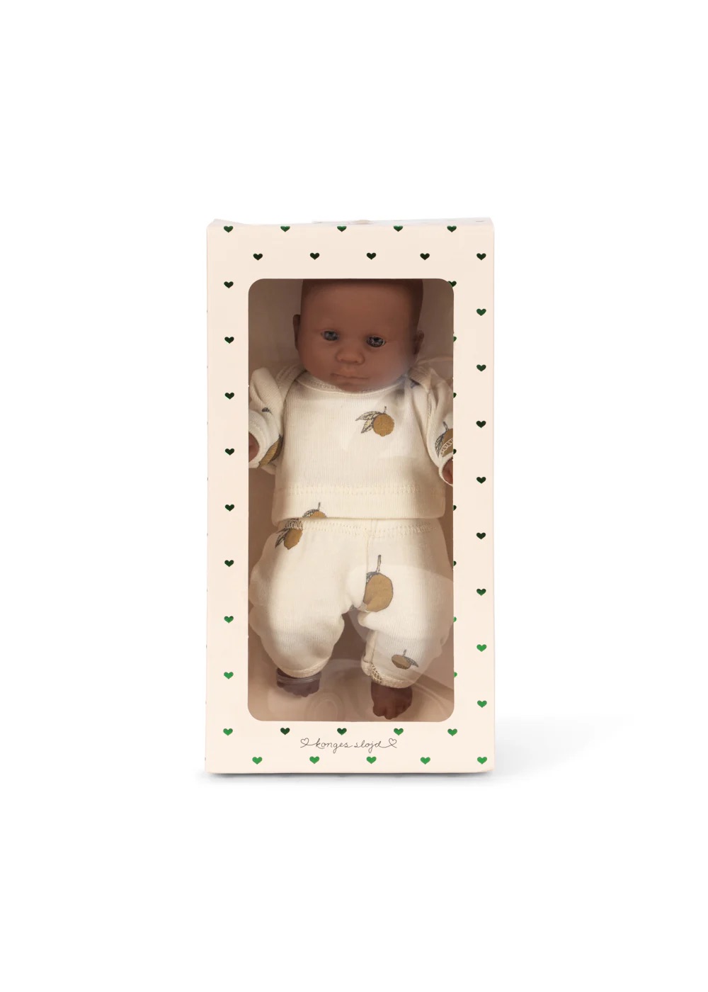 poupee-citron-dans-sa-boîte-konges-slojd-le-beguin-de-charlie mini poupon pyjama citron dans sa boîte, jouet enfant de la marque Konges Slojd