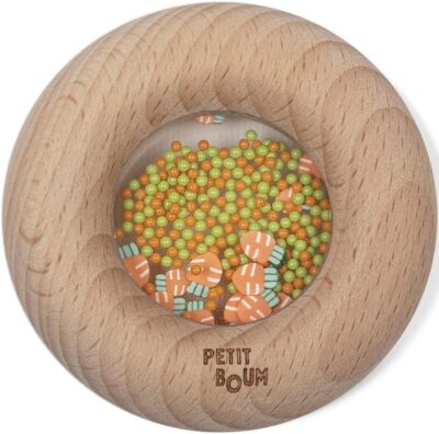 anneau donut's sensoriel carottes jeu d'éveil pour bébé de la marque Petit Boum chez Le béguin de Charlie