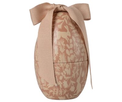 petit oeuf de pâques rose avec noeud de la marque Maileg chez Le béguin de Charlie