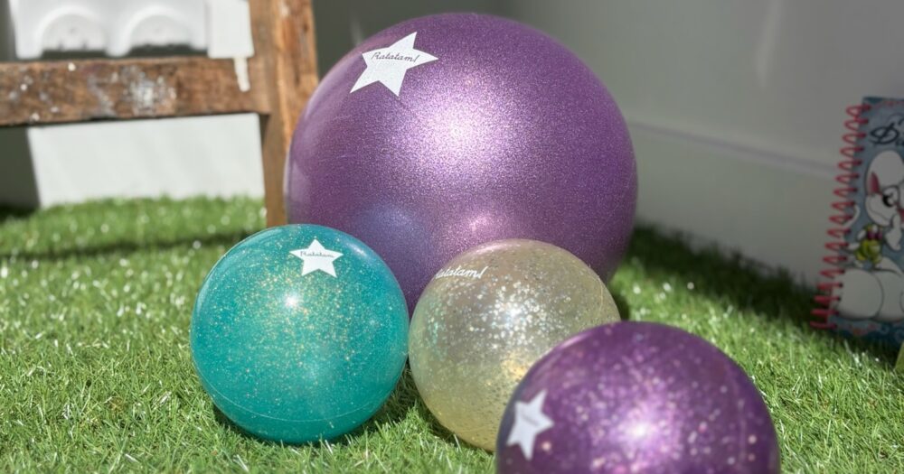 balles ratatam ballons et balles d'éveil à paillettes pour bébé et enfant chez Le béguin de Charlie