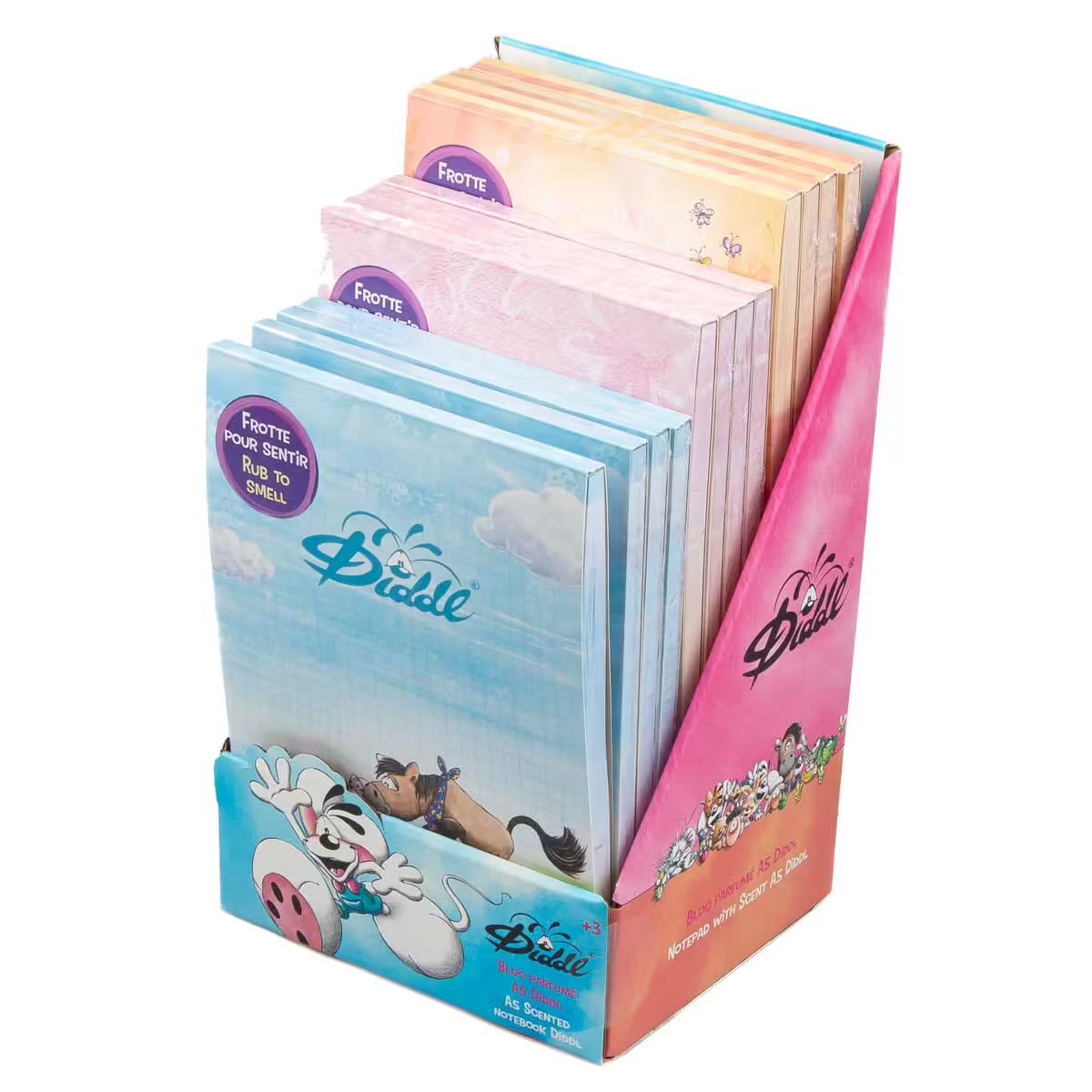 blocs-parfumés-Diddl-A5-le-beguin-de-charlie blocs parfumés avec des feuilles colorées qui sentent bon de la marque Diddl