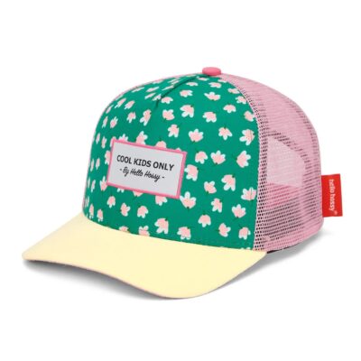 casquette garden joy motif fleuri pour enfant, accessoire pour protéger du soleil de la marque Hello Hossy chez Le béguin de Charlie