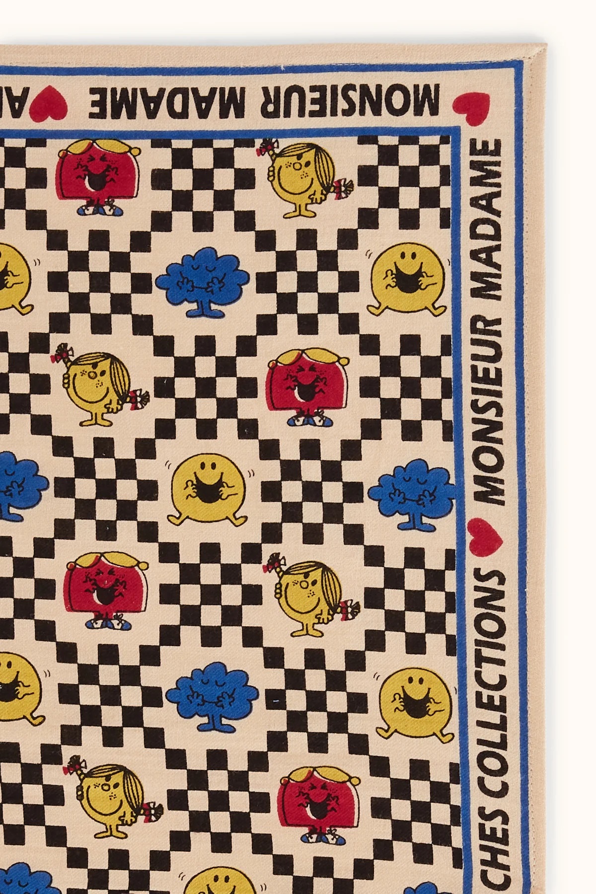 petit foulard Janika modele monsieur et madame pour enfant et adulte 50 x 50 cm de la marque Apaches