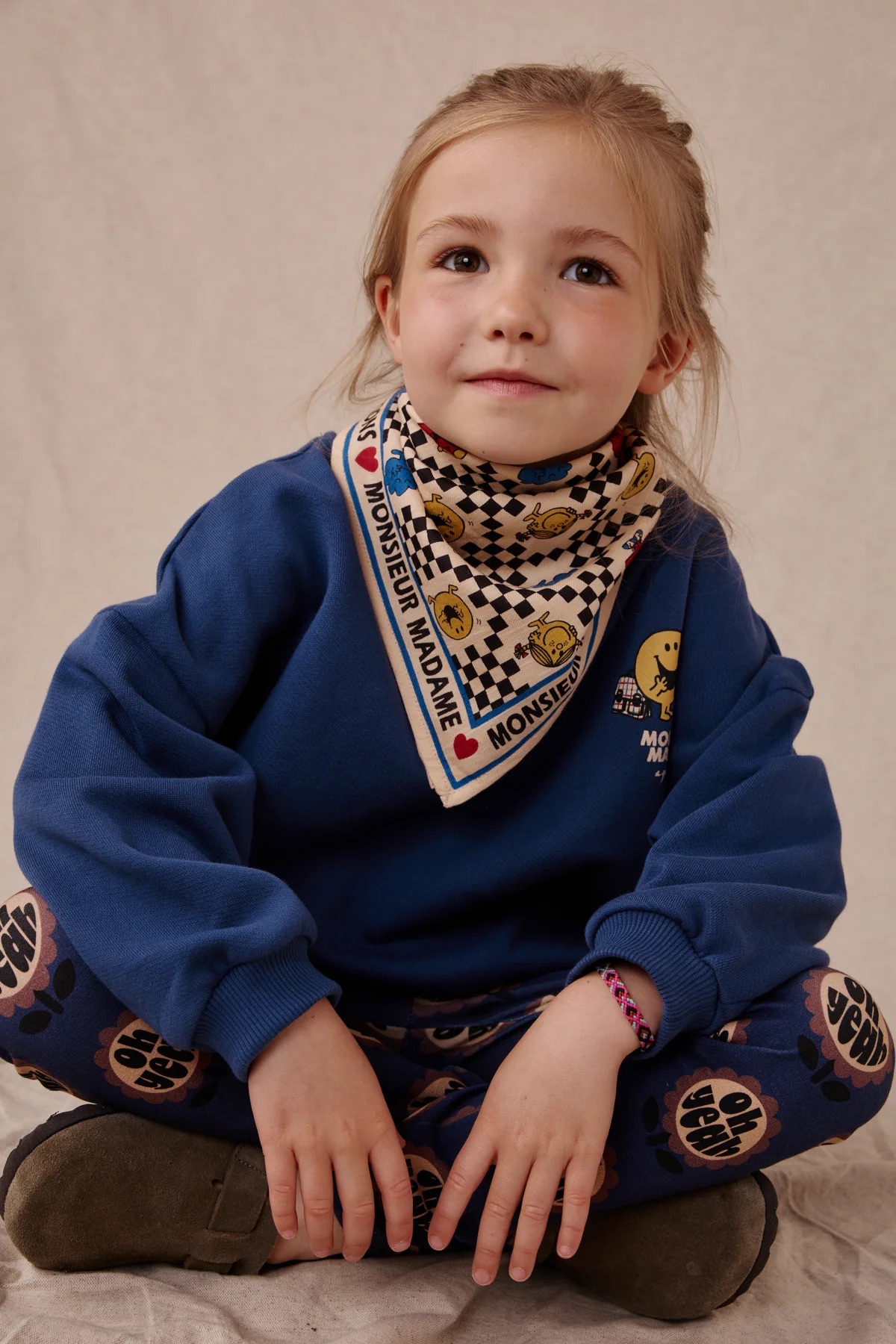 foulard tour de coup modele Janika monsieur madame de la marque Apaches accessoire de mode enfant et adulte