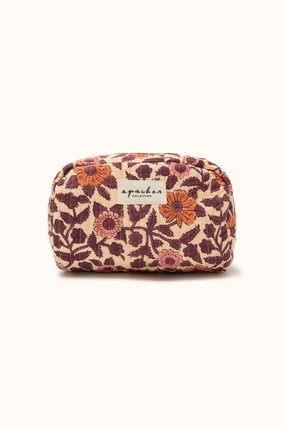 trousse de toilette motif fleurs modele Gaya coeur flamingantismes pour offrir de la marque Apaches